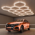 LED Stropné svietidlo HEXAGON LED/570W/85-265V 4000K 522x298 cm CRI 90 IP44 biela