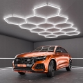 LED stropné svietidlo HEXAGON LED/570W/85-265V 6500K 522x298 cm CRI 90 IP44 biela