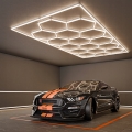LED Stropné svietidlo HEXAGON LED/696W/85-265V 4000K 484x243 cm CRI 90 IP44 biela
