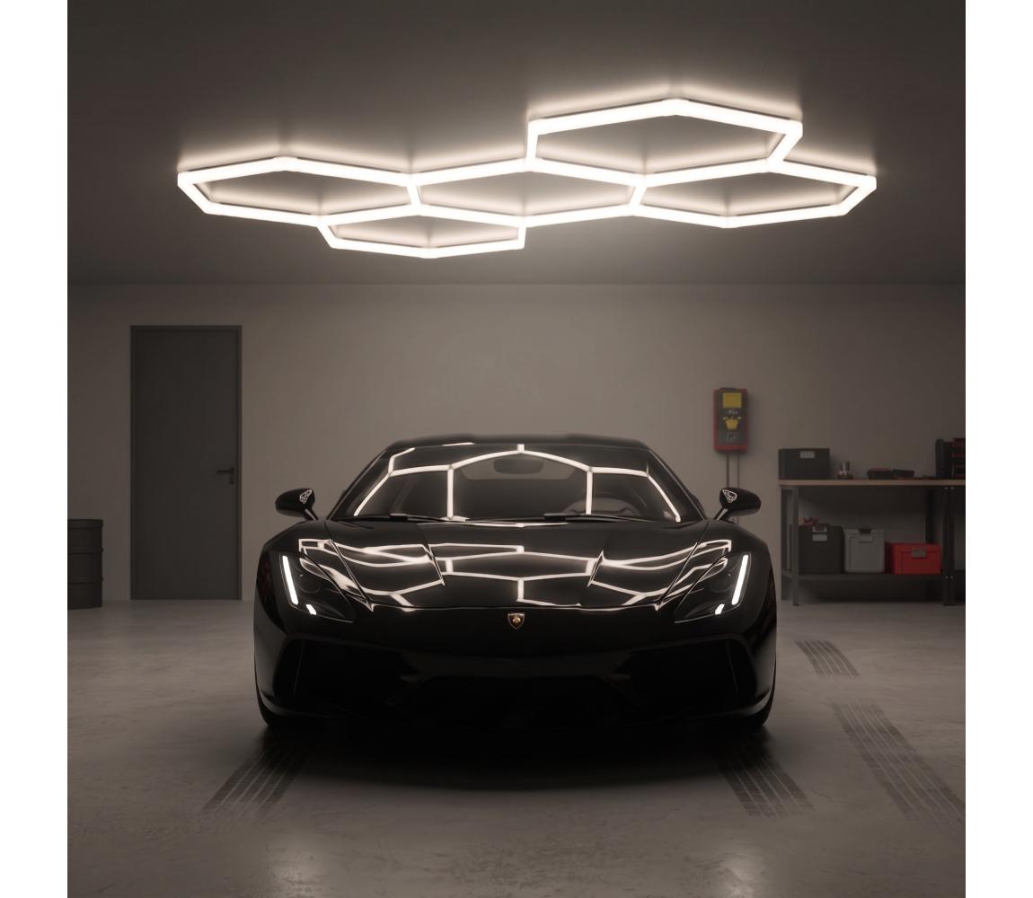 LED stropné svietidlo HEXLINE LED/216W/230V 4000K 208x300 cm biele 004994