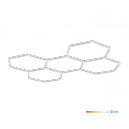 LED stropné svietidlo HEXLINE LED/216W/230V 6500K 208x300 cm biela