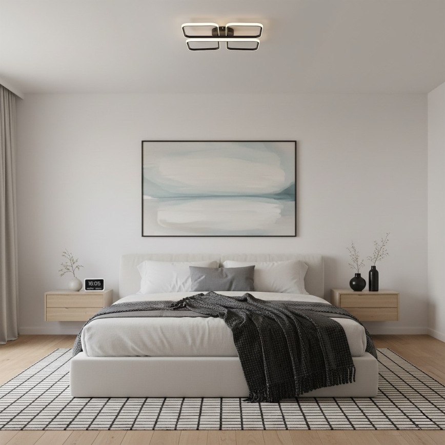 LED stropné svietidlo HIDALGO LED/40W/230V čierne