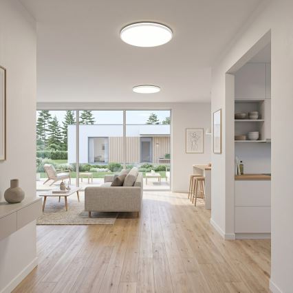 LED stropné svietidlo HUGO LED/16/24/32W/230V 3000/4000/6500K pr. 37 cm IP54 biele