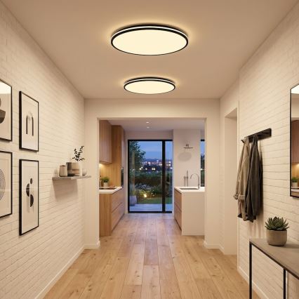 LED stropné svietidlo HUGO LED/21/32/42W/230V 3000/4000/6500K pr. 45 cm IP54 čierne