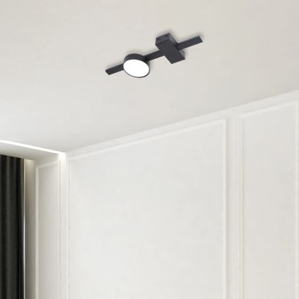 LED Stropné svietidlo JOY 1xGX53/6W/230V čierna
