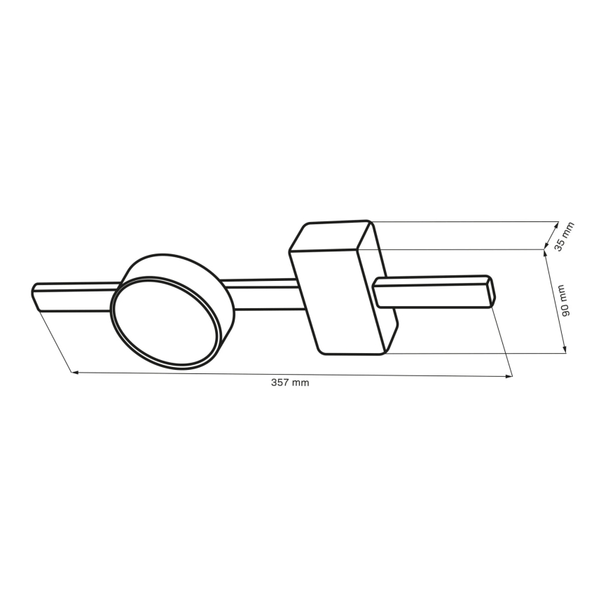 LED Stropné svietidlo JOY 1xGX53/6W/230V čierna