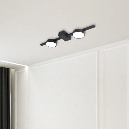 LED Stropné svietidlo JOY 2xGX53/6W/230V čierna