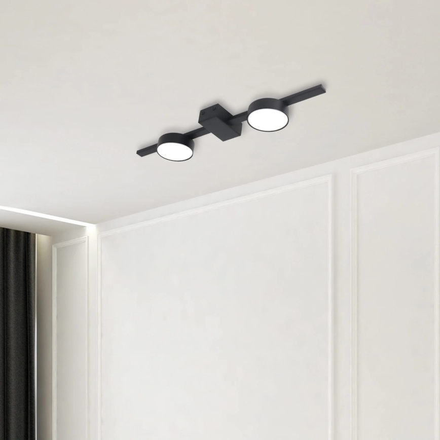 LED Stropné svietidlo JOY 2xGX53/6W/230V čierna