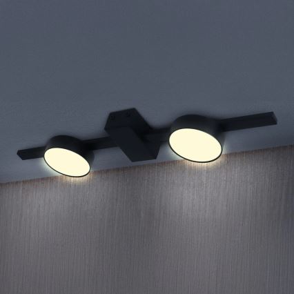 LED Stropné svietidlo JOY 2xGX53/6W/230V čierna