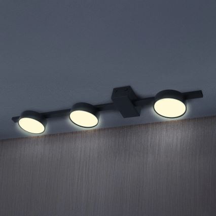 LED Stropné svietidlo JOY 3xGX53/6W/230V čierna