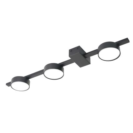 LED Stropné svietidlo JOY 3xGX53/6W/230V čierna