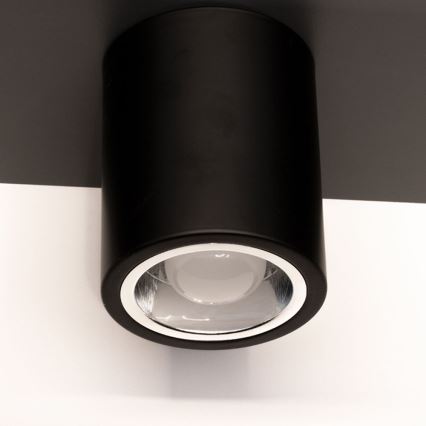 LED Stropné svietidlo JUPITER 1xE27/6W/230V 120x98 mm čierna