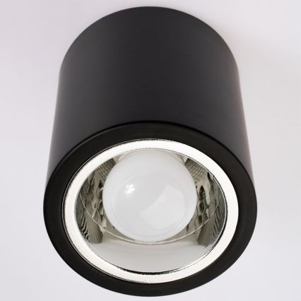 LED Stropné svietidlo JUPITER 1xE27/6W/230V 120x98 mm čierna