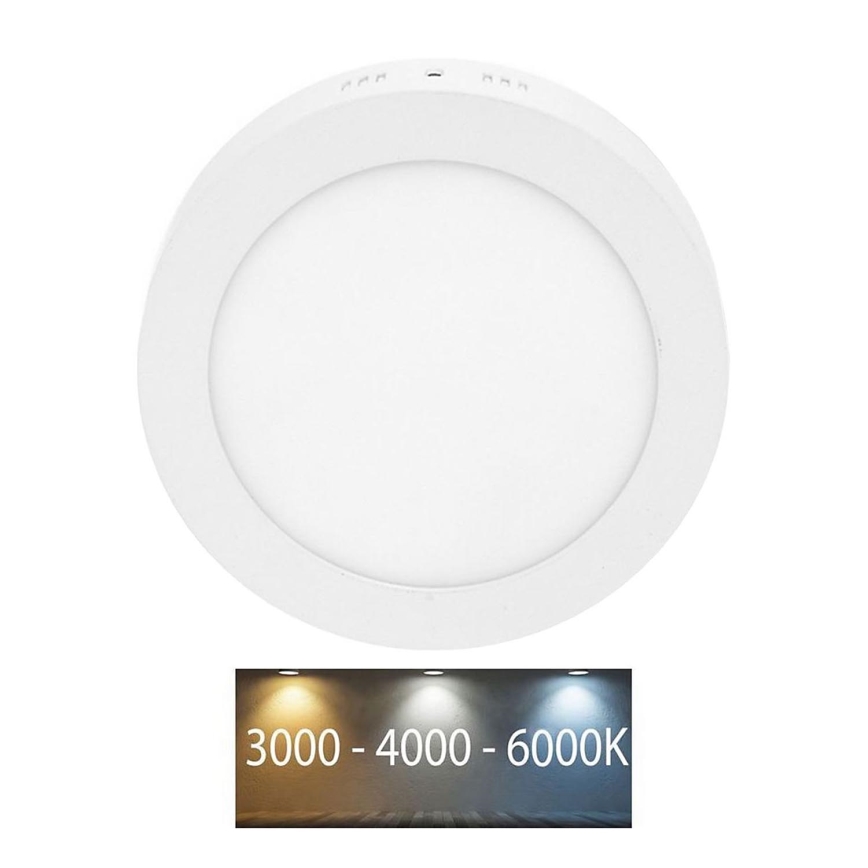 LED Stropné svietidlo LADA LED/12W/230V 3000/4000/6000K pr. 17 cm biela
