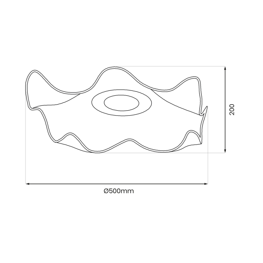 LED Stropné svietidlo LARGO LED/16W/230V zlatá