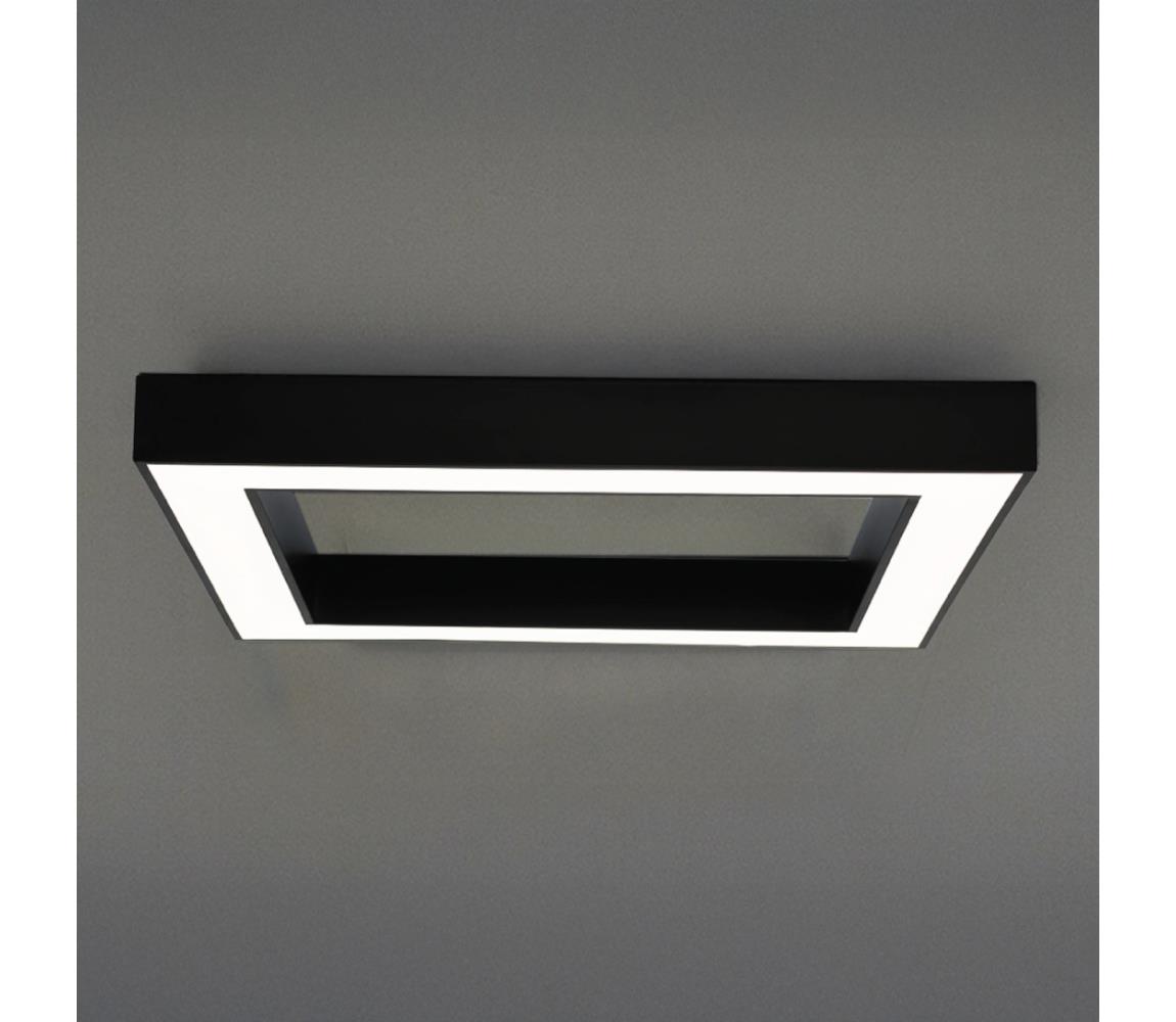 LED Stropné svietidlo LED/100W/230V 3000/4000/6500K 80x80 cm čierne CL7532