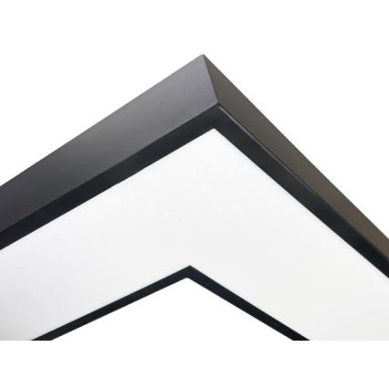 LED Stropné svietidlo LED/100W/230V 3000/4000/6500K 80x80 cm čierne