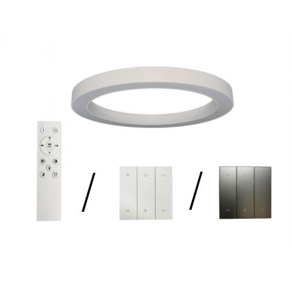 LED stropné svietidlo LED/100W/230V 3000/4000/6500K pr. 100 cm biela