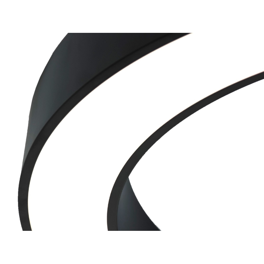 LED stropné svietidlo LED/100W/230V 3000/4000/6500K pr. 100 cm čierne