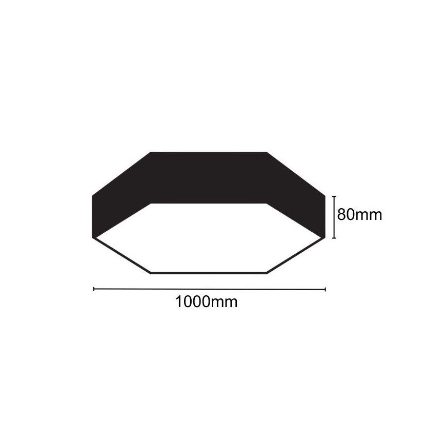 LED Stropné svietidlo LED/100W/230V 4000K pr. 100 cm