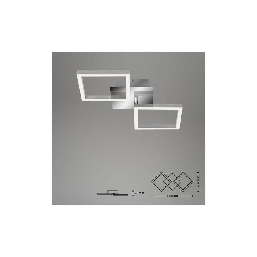 LED stropné svietidlo LED/10W/230V 3000K matný chróm