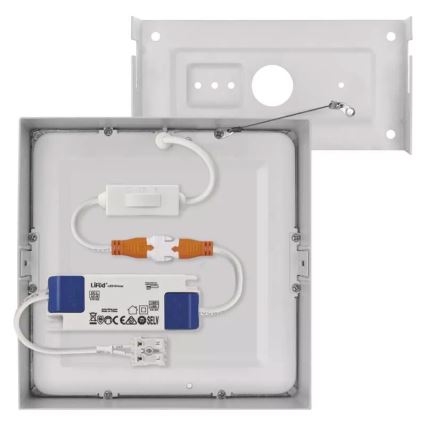 LED Stropné svietidlo NEXXO LED/12,5W/230V 3000/3500/4000K 17x17 cm biela