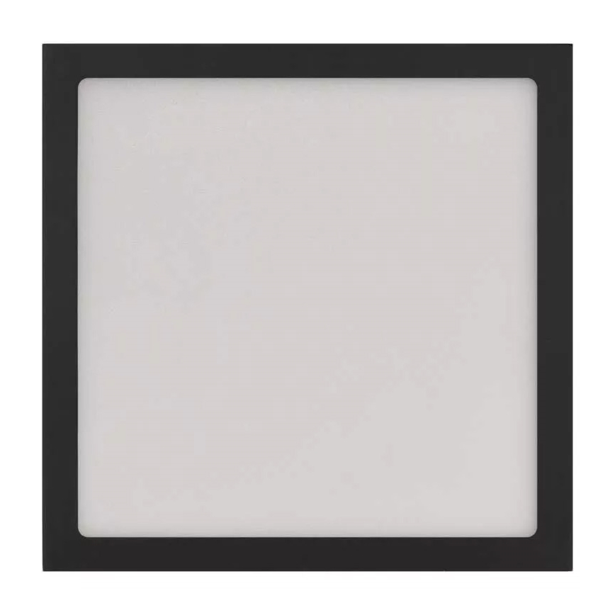 LED Stropné svietidlo NEXXO LED/12,5W/230V 3000/3500/4000K 17x17 cm čierna