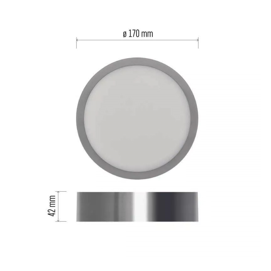 LED Stropné svietidlo NEXXO LED/12,5W/230V 3000/3500/4000K pr. 17 cm matný chróm