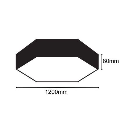 LED Stropné svietidlo LED/120W/230V 4000K pr. 120 cm