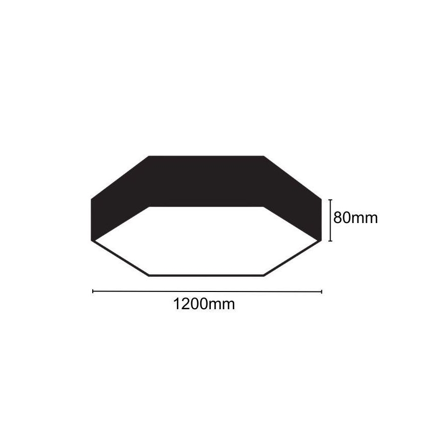 LED Stropné svietidlo LED/120W/230V 4000K pr. 120 cm