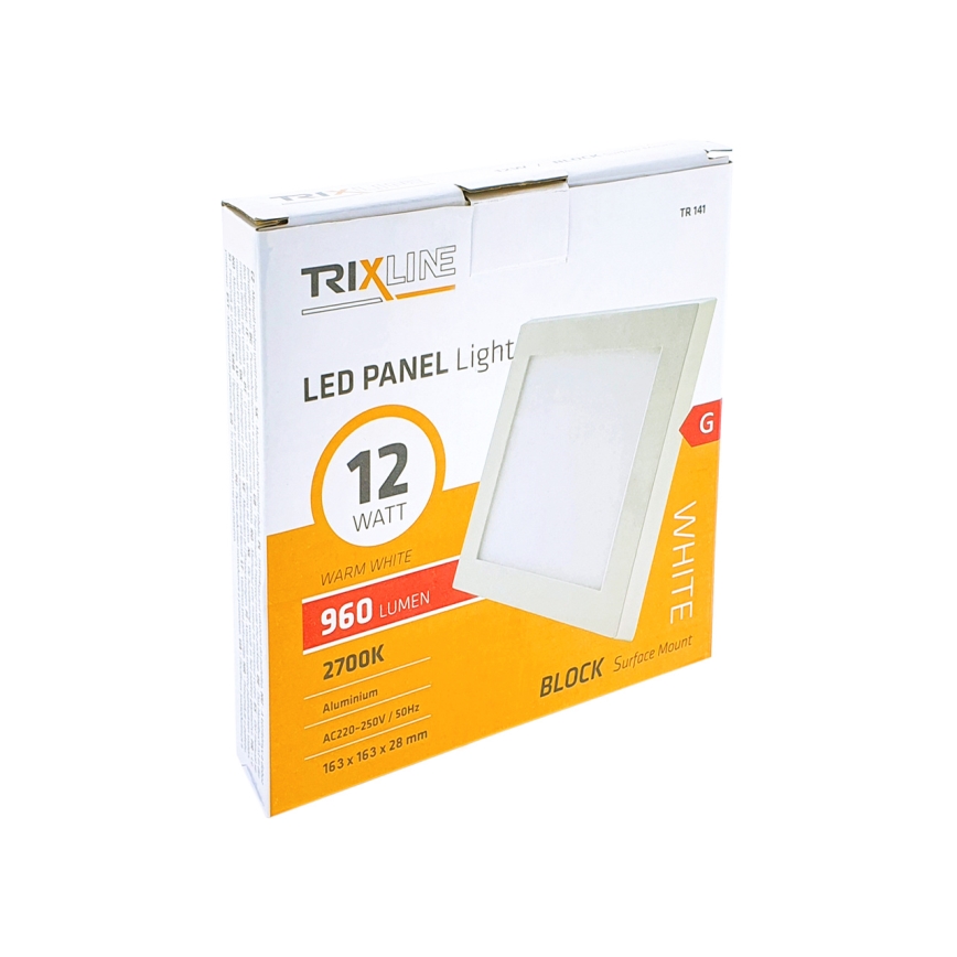 LED Stropné svietidlo LED/12W/230V 2700K 16,3x16,3 cm biela