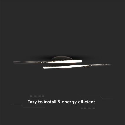LED Stropné svietidlo LED/12W/230V 3000K čierna