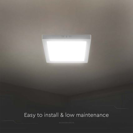 LED Stropné svietidlo LED/12W/230V 6500K 16,7x16,7 cm biela