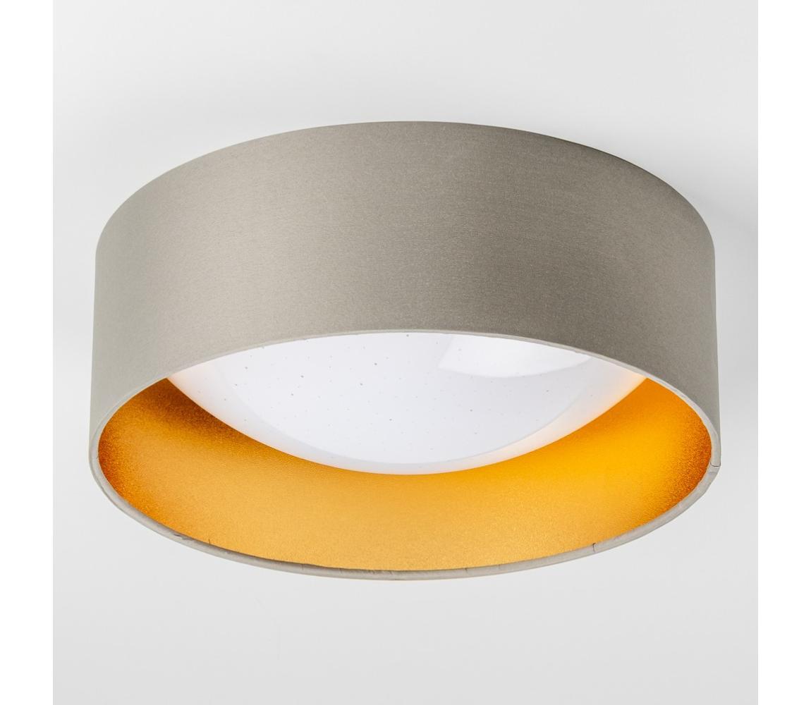 LED stropné svietidlo LED/12W/230V pr. 32 cm taupe/zlatá 9A22017