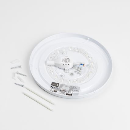 LED stropné svietidlo LED/12W/230V, priemer 32 cm, sivé/strieborné