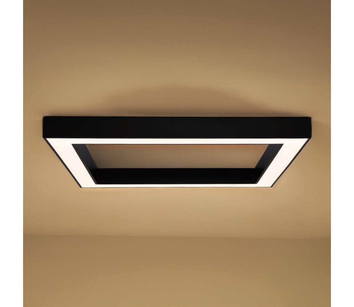 LED stropné svietidlo LED/130W/230V 3000/4000/6500K 100x100 cm čierne CL7533