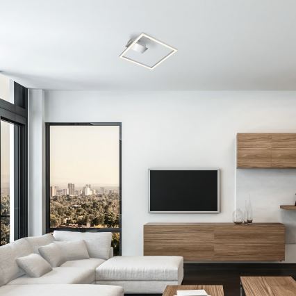 LED stropné svietidlo LED/14W/230V matný chróm