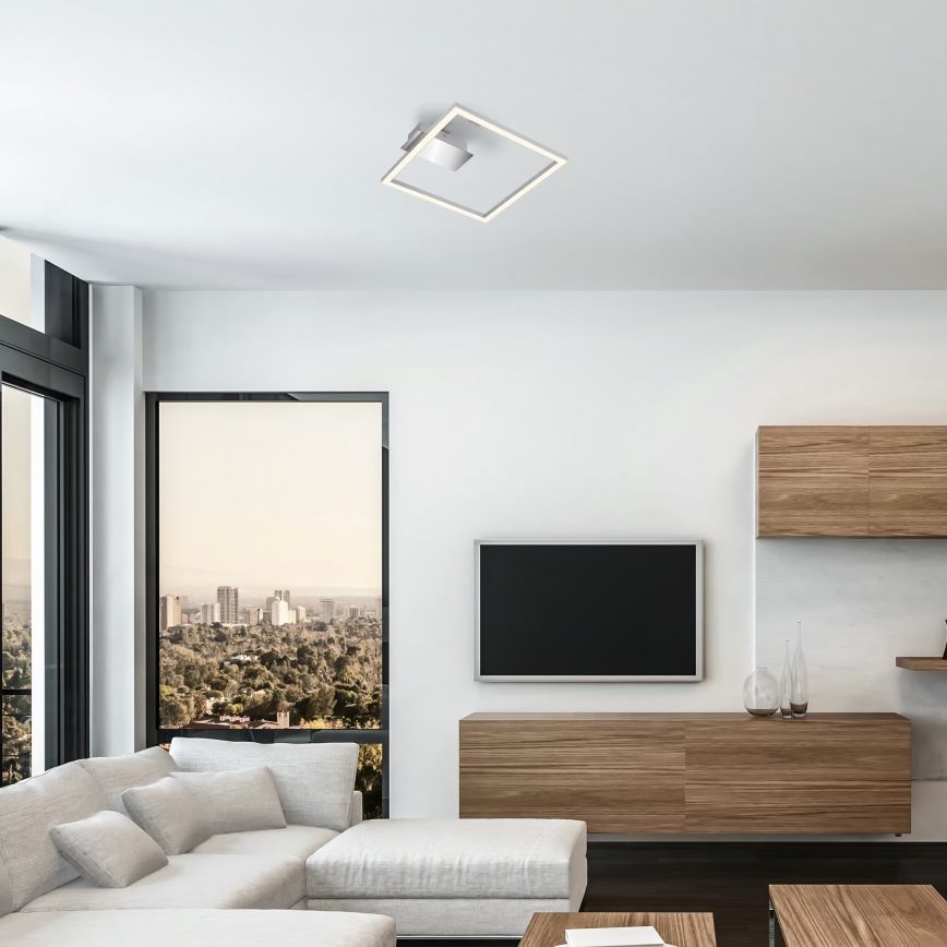 LED stropné svietidlo LED/14W/230V matný chróm