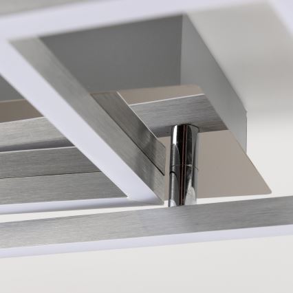 LED stropné svietidlo LED/17W/230V matný chróm