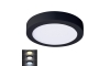 LED Stropné svietidlo LED/18W/230V 3000/4000/6000K čierna okrúhly