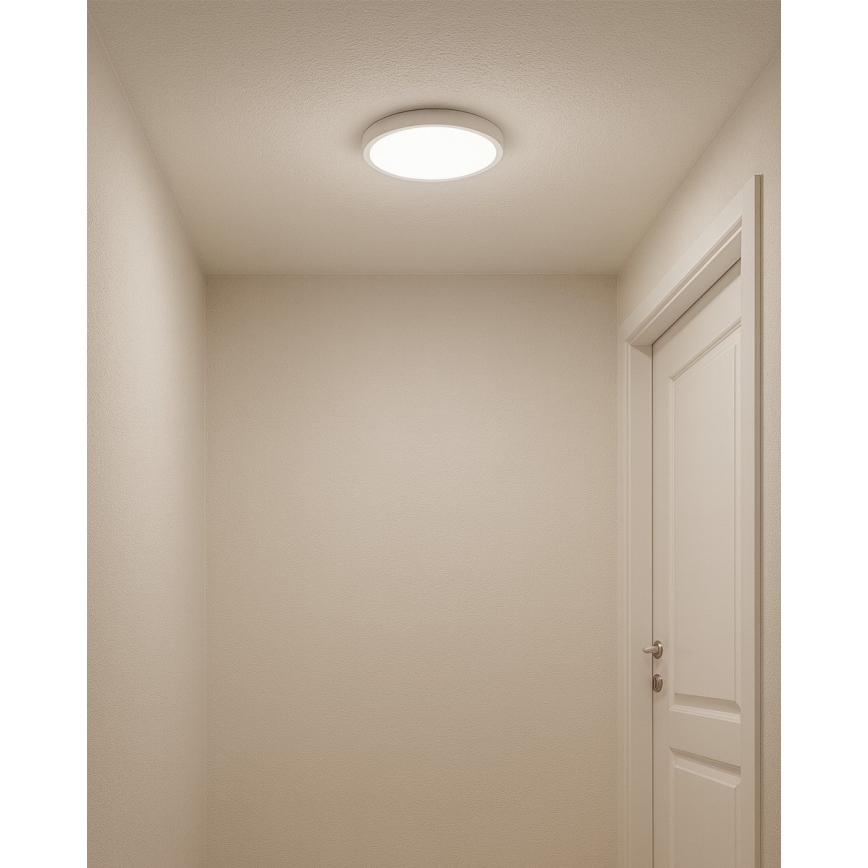 LED stropné svietidlo LED/18W/230V 3000/4000/6500K priemer 23 cm biela