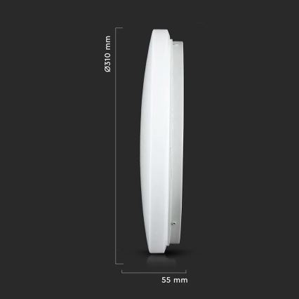 LED Stropné svietidlo LED/18W/230V 31 cm 3000K/4000K/6400K