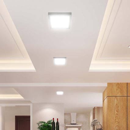 LED Stropné svietidlo LED/18W/230V 4000K 21,4x,21,4 cm biela
