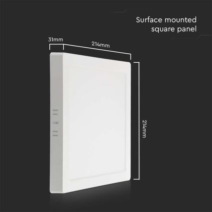 LED Stropné svietidlo LED/18W/230V 4000K 21,4x,21,4 cm biela