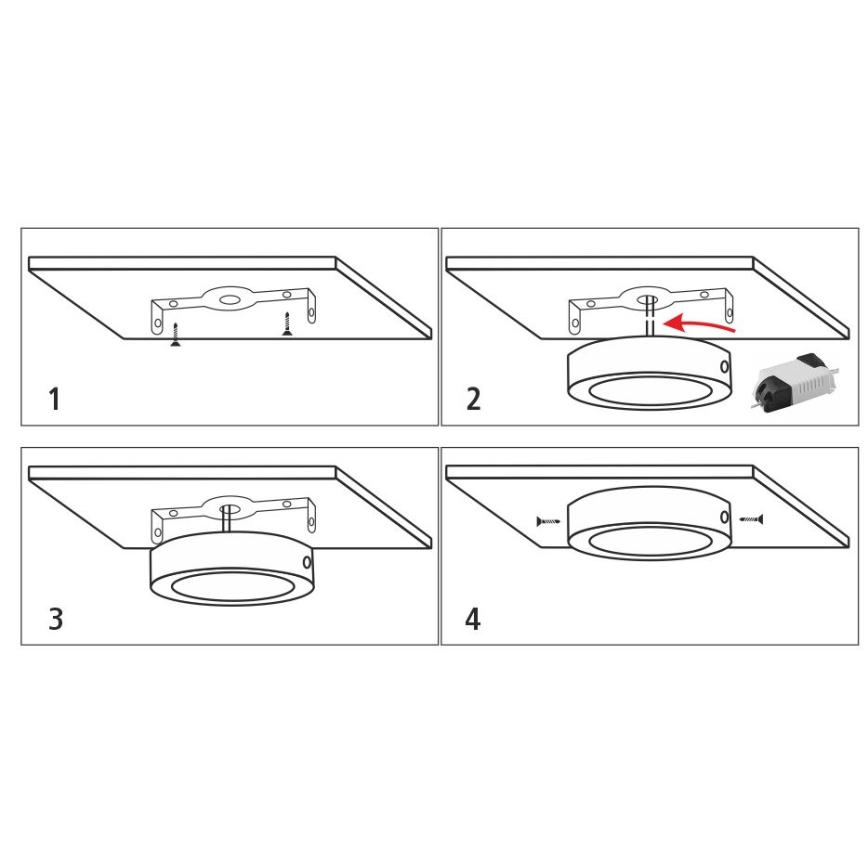 LED Stropné svietidlo LED/18W/230V 4200K pr. 21 cm biela