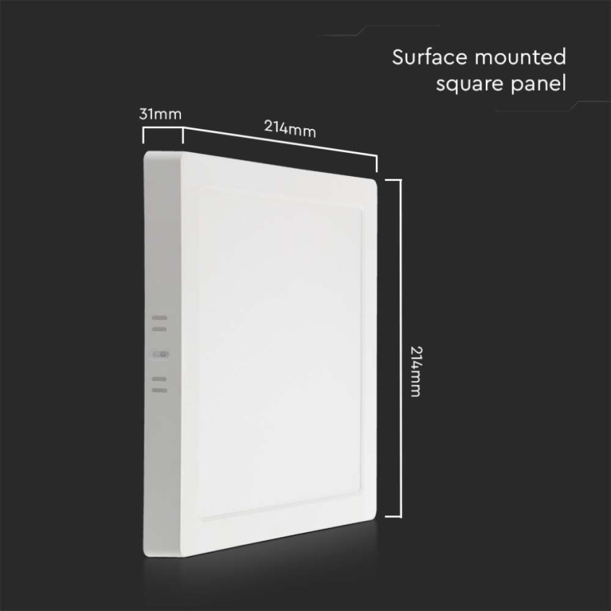 LED Stropné svietidlo LED/18W/230V 6500K 21,4x21,4 cm biela