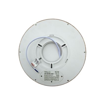 LED stropné svietidlo LED/18W/230V s prepínateľnou teplotou svetla 3000/4000/6500K, priemer 23 cm, hnedé