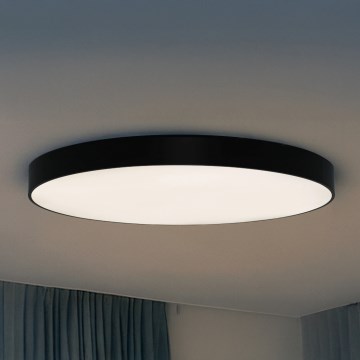 LED stropné svietidlo LED/200W/230V 3000/4000/6500K pr. 100 cm čierna