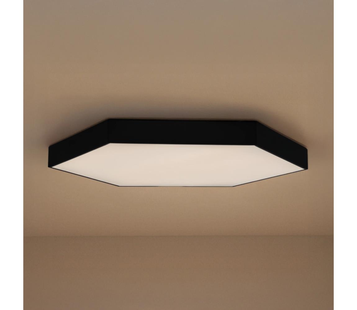LED stropné svietidlo LED/200W/230V 3000/4000/6500K priemer 100 cm čierne CL7333