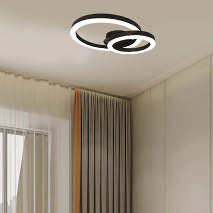 LED Stropné svietidlo LED/20W/230V 3000K čierna